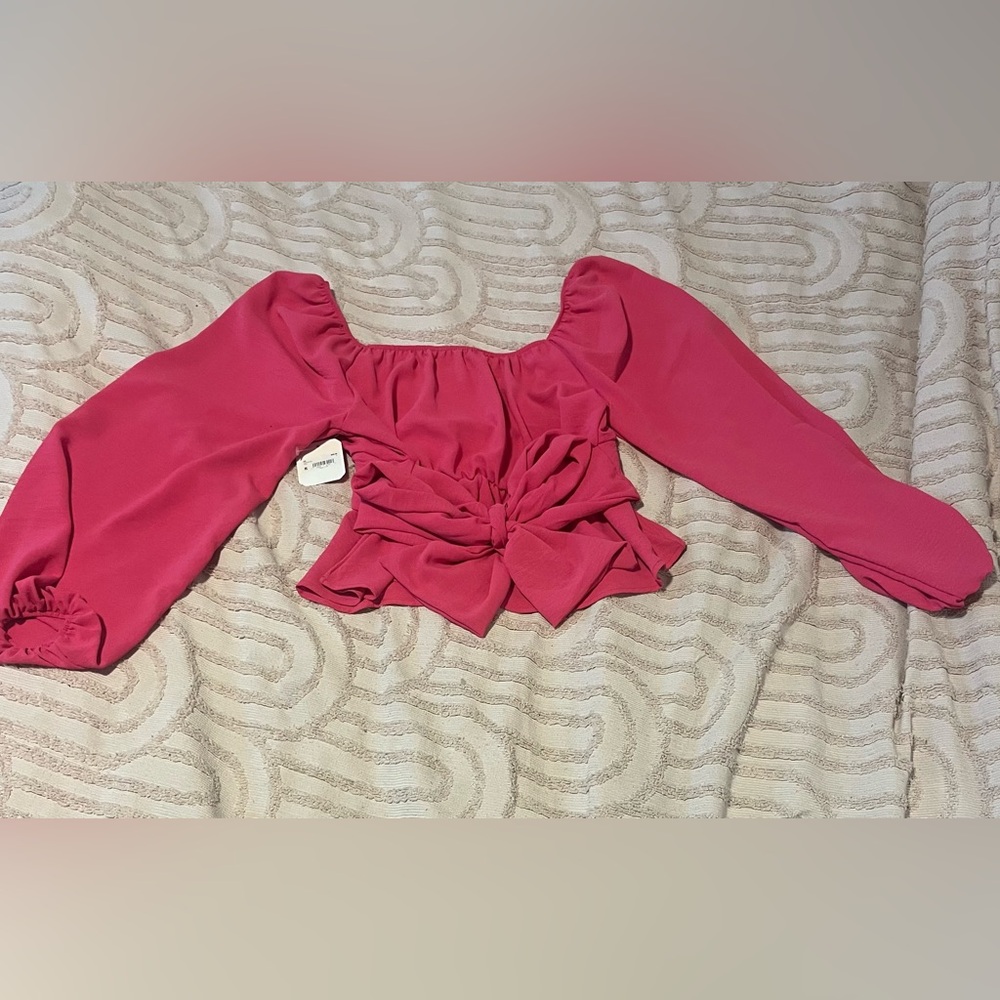 Pink coquette top